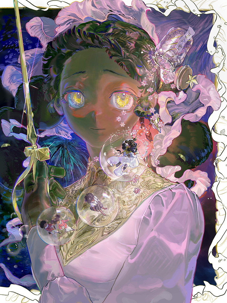 homiさんのイラスト「1つだけの星が輝く夜」