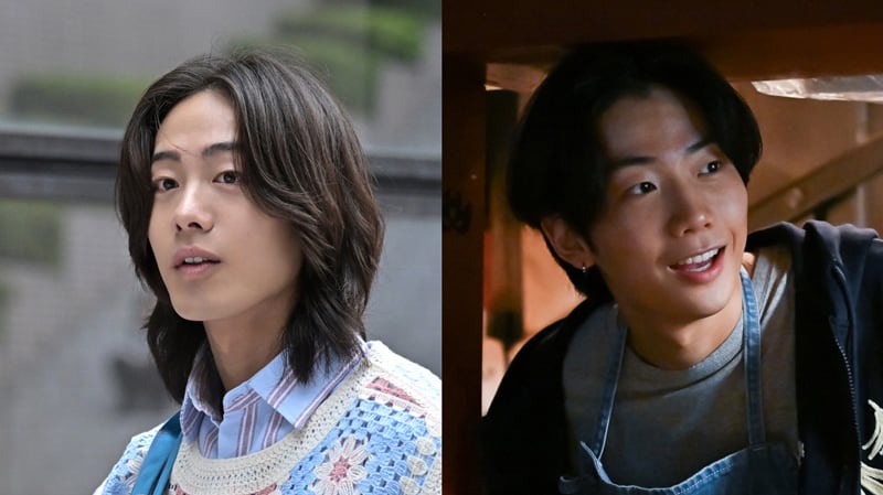 ▲Hi-Fi Un!corn からドラマ出演するキム・ヒョンユルさん(左)とオム・テミンさん(右)。それぞれ京介の友人役、バイト先の居酒屋店員役で出演する。